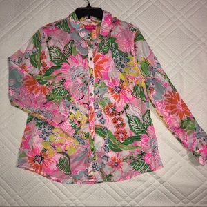 Lilly for Target “Nosey Posey” button down top